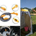 Douche de camping portable - NEUFU - Douchette Extérieur 12V - 35W - 2m - 120g