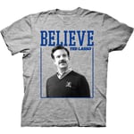 Ted Lasso Square Believe Frame Tv Series Vuxen T-shirt-vuxen, 3xl Grey M