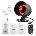 KERUI Wireless Security Burglar Door Alarm System Kit for Garage Shed House 