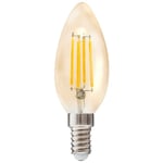 Atmosphera Créateur D'intérieur - Ampoule led Flamme ambre D3,5cm E14