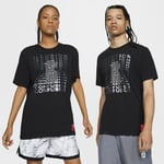 The Nike Dri-FIT Kyrie Logo T-Shirt is made from lightweight, softly knit fabric with sweat-wicking technology. Kyrie's logo stands out front and centre. Basketball - Black