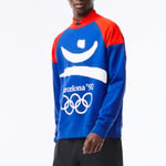 Lacoste Unisex Mens Barcelona Olympics Heritage Sweatshirt in Blue material_cotton - Size X-Large