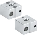 Lot De 2 Blocs De Chauffage Hotend En Aluminium Compatibles Avec Creality Ender 3 V3 Se,Ender 5 S1,Ender 7 Imprimante 3D Hotend Accessoires De Rechange