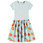 Molo Cissa Short-Sleeved Dress Fresh Apricots | Blå | 146/152 cm