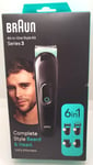 Braun All-In-One Trimmer Style Kit Series 3, MGK3411, 6-in1 Kit For Beard & Hair