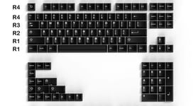 Clavier mécanique Aifei WOB BOW Keycaps,blanc,noir,PBT,double injection,aucun profil,GK61 Anne Pro 2,121 prédire - Type WOB