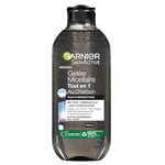 GARNIER Skin Active - Gelée Micellaire Tout-en-1 - Nettoie, Démaquille & Réduit Les Points Noirs - Micelles, Charbon & Acide Salicylique - Vegan & Cruelty Free - Peaux à Imperfections - 250 ml