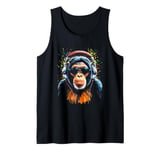 Funky DJ Monkey with Shades and Headphones Tank Top