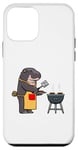 Coque pour iPhone 12 mini Hippopotame Barbecue Griller Animaux sauvages