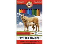 Koh-I-Noor Triocolor Colored Pencils 24 Colors (Wikr-915511)