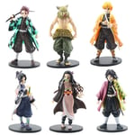 Figurines Animées Demon Slayer Kamado Tanjirou Nezuko En Pvc, Jouets Miniatures Zenitsu Inosuke Kimetsu No Yaiba