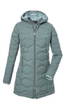 G.I.G.A. DX Femme Parka matelassée avec capuche/parka fonctionnelle aspect duvet GW 20 WMN QLTD PRK, aquaverde, 48, 39844-000