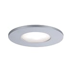 Paulmann 99937 LED Spots encastrés Calla Rond INCL 1x5W IP65 projecteurs encas. Chrome Mat éclairage d'armoire Plastique, Aluminium Lampe enc. 4000K, Matière, Fest verbaut, 5 W