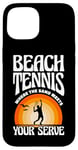 iPhone 15 Beach Tennis Where The Sand Meets Your Serve Case