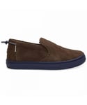 Toms Childrens Unisex Bark Shaggy Brown Kids Shoes Leather - Size UK 12.5 Kids