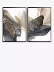 John Lewis Vicki McFarland 'Emerging Gold I & II' Framed Canvas Print, Set of 2, 94 x 64cm, Grey