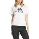 adidas Femme Camo Graphic Tee, White, XXS