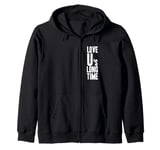 LOVE U's LONG TIME - Colchester Life Long Fan Funny Graphic Zip Hoodie