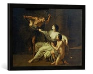 Kunst für Alle 'Image encadrée de Joseph Hauber Allegorie sur la Droit Pénal de Bavière réforme Impression d'art dans Le Cadre de Haute qualité Photos Fait Main., 60 x 40 cm, Noir Mat