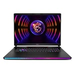 MSI Raider GE78 HX 14VHG-615FR : Intel Core i9 14900HX – 32GB DDR5 – SSD 2TB – Nvidia RTX4080 12GB – 17” QHD+ 240Hz – Windows 11 Professionnel