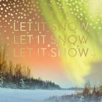 Pack of 5 Aurora Borealis Christmas Cards - Let It Snow Matthew Williamson Cards