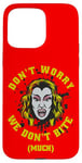 Coque pour iPhone 15 Pro Max Graphique Vampire Horror We Don't Bite Much Blood