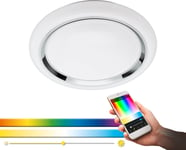 Capasso Plafond 34cm Eglo Connect LED 2700-6500K + RGB 17W Vit