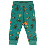 Småfolk Baby leggings with Fall leaves  Petroleum Green | Grön | 62 cm