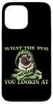 iPhone 13 Pro Max FUNNY PUG WHAT THE PUG YOU LOOKIN AT DOG SHOW PUG SHOW DOGS Case