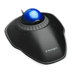 Kensington Orbit Mouse - Trackball Filaire Ergonomique, Pour PC, Windows et Mac avec Molette de Défilement, Design Ambidextre et Suivi Optique - Bleu (K72337EU)