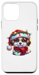 Coque pour iPhone 12 mini Christmas Hat Chien Mignon Chiot Chiens Chiots