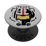 Star Wars: The Bad Batch Grey Tech Helmet PopSockets Adhesive PopGrip