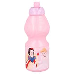 ALMACENESADAN Gourde sport multicolore, produit en plastique réutilisable, sans BPA, capacité 400 ml (Disney Princesses)