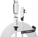 Syntech Link Cable Compatible with Meta/Oculus Quest 3/2 Accessories White 