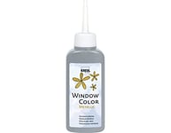 KREUL 42753 - Window Color Argent 80 ml, Peinture pour fenêtre avec effet métallique à base d'eau, pour surfaces lisses comme le verre, les miroirs et les carreaux