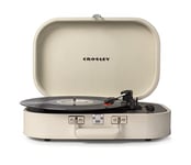 Crosley Discovery Portable Turntable - Bluetooth Record Player, 3-Speed Suitcase Vinyl Player, Home Turntables for Vinyl Records, Built in Stereo Speakers & Bluetooth Receiver, AUX Input, Dune