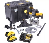 Dewalt 1/2" Cordless DCW620H2-GB 18V Brushless Plunge Router + 2x 5ah Batteries