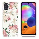 Samsung Deco Galaxy A31 kuoret - Kukkivat kukat Monivärinen