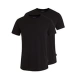 Jockey 2P Cotton Crew Neck T-Shirt Svart bomull Large Herr