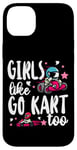 iPhone 14 Plus Go Kart Racing Girl Female Toddler Girls Like Go Karts Too Case