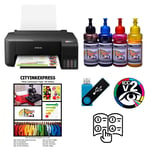 Epson Sublimation Printer A4 Starter Bundle Kit Non Oem Dye Sub Ink ECO-Tank