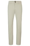 BOSS Mens Chino Tapered Tapered-fit Chinos in Stretch-Cotton Satin