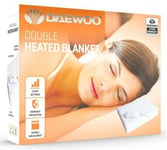 Daewoo HEA1486 85W Double Heated Blanket 120 x 135cm - White