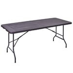 HI-GEAR Richmond Lightweight and Collapsible 6ft Folding Table with Carry Handle