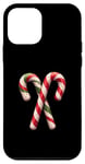 Coque pour iPhone 12 mini Canne à sucre de Noël classique festive, motif bonbon