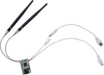 2,4G WiFi Module/Mini routeur/Pont Ethernet WiFi/répéteur de Signal Hotspot/AP, Alimentation USB/DC avec 2 RJ45 pour Appareil réseau intégré PLC d'ingénierie Industrielle de Bricolage VM300-H