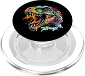 T Rex Pop Art, Dinosaure PopSockets PopGrip pour MagSafe