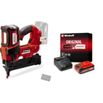 Einhell Professional Agrafeuse sans fil FIXETTO 18/38 S Power X-Change (18 V, 60 coups/min, longueur max. des agrafes 38 mm) avec Chargeur et Batterie 4,0Ah PLUS