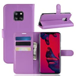 huawei Huawei Mate 20 Pro Pu Wallet Case [Purple]