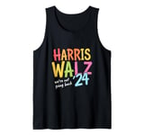 HARRIS WALZ -24 We're Not Going Back Vibrant Text Tank Top